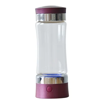 

PEM Membrane Glass Hydrogen Water Bottle High Concentration 1000-1200ppb Water Ionizer Anti Aging Hydrogen Generator WAC009