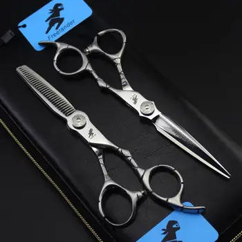 

6" 440C professional hair scissors quality non-slip japanese hairdressing scissors barber shop supplies shears for hair salon