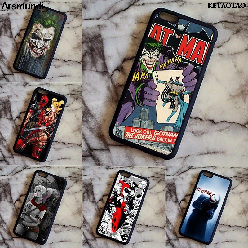 KETAOTAO Batman Joker Why So Serious Suicide Phone Cases for iPhone 4S 5C 5S 6S 8 Plus X XR XS Max Case Soft TPU Rubber Silicone |