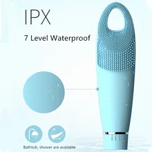 Электрическая Водонепроницаемая Очищающая щетка для лица, устройства для мытья лица, инструмент для удаления черных точек, уход за кожей 40#810