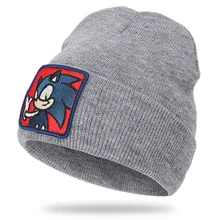 Зимние и зимние новые зимние шапки для женщин, женская шапка, шелковая шляпа, персонажи, звуковая скорость, Детская вышивка, теплая нашивка, шапка