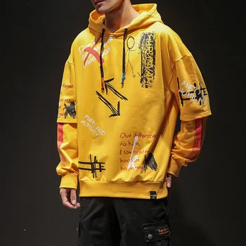 

Streetwear Sweatshirt Hooded Man Hip Hop Hoodies Mens Sweatshirt Black Hoodies Japanese Streetwear Harajuku Hoodies 2020 Fashion