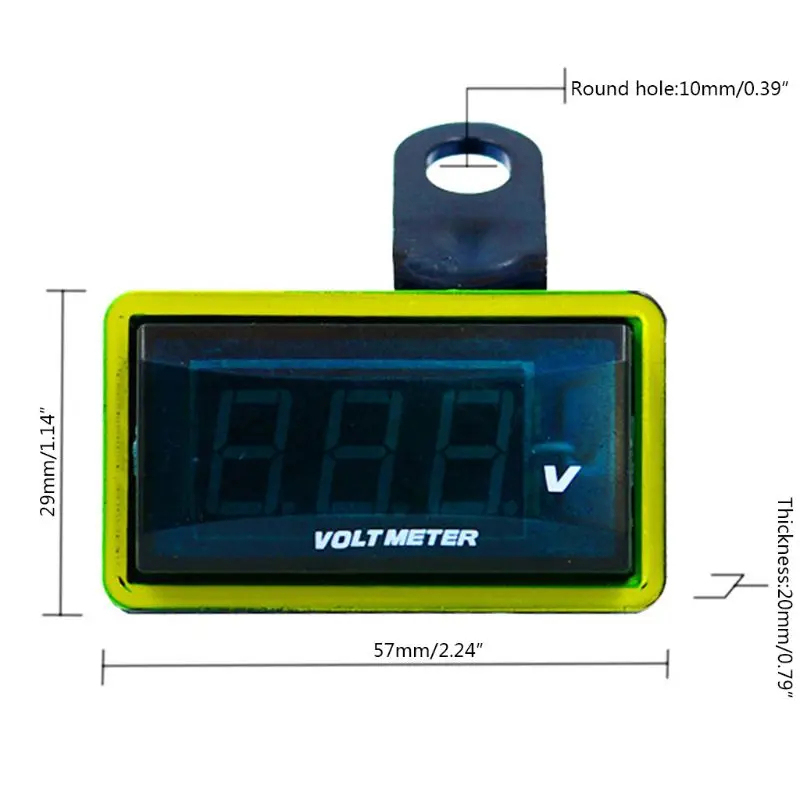 DC 12V LED Digital Display Voltmeter Voltage Panel Meter For Electromobile Motorcycle Car DC 12V LED Digital Display Voltmeter Voltage Panel Meter For Electromobile Motorcycle Car