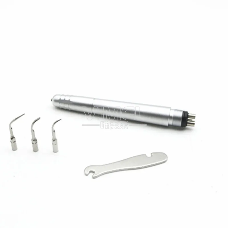 Teeth Whitening Dental Ultrasonic Scaler Borden/Midwest 2/4Holes B2/M4 Air Scaler Handpiece with 3 Tips G1/G2/G3