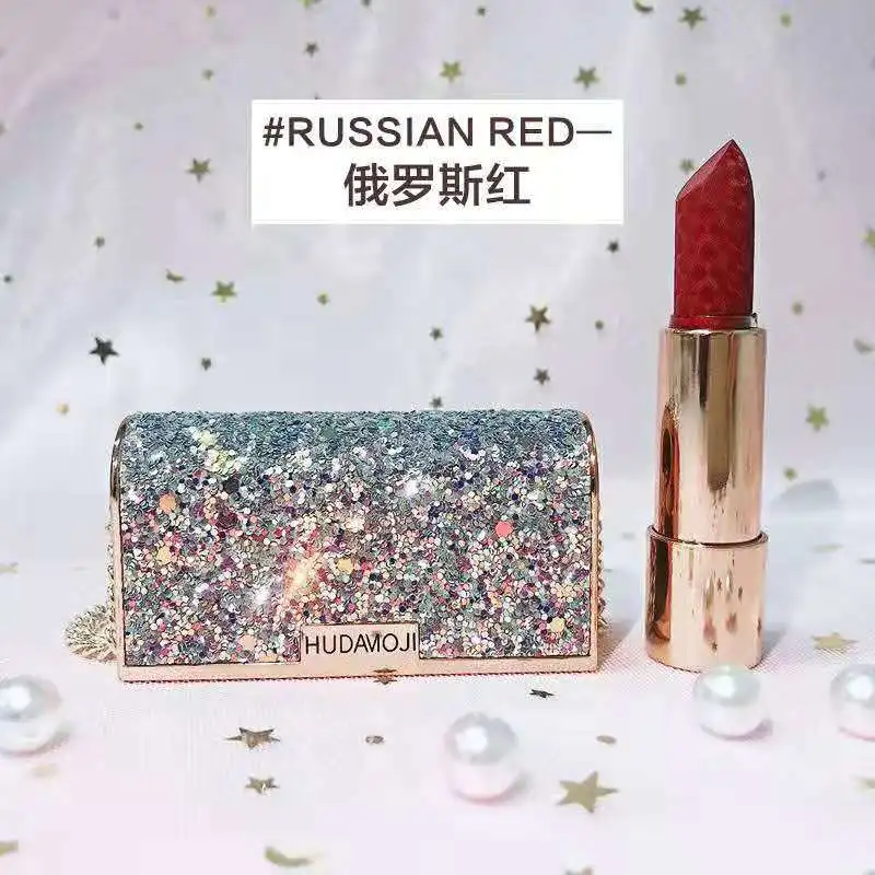 Кошелек помада сексуальная Длинная прочная водостойкая Помада Косметическая жидкая помада и карандаш для губ матовый блеск для губ - Цвет: Russian red