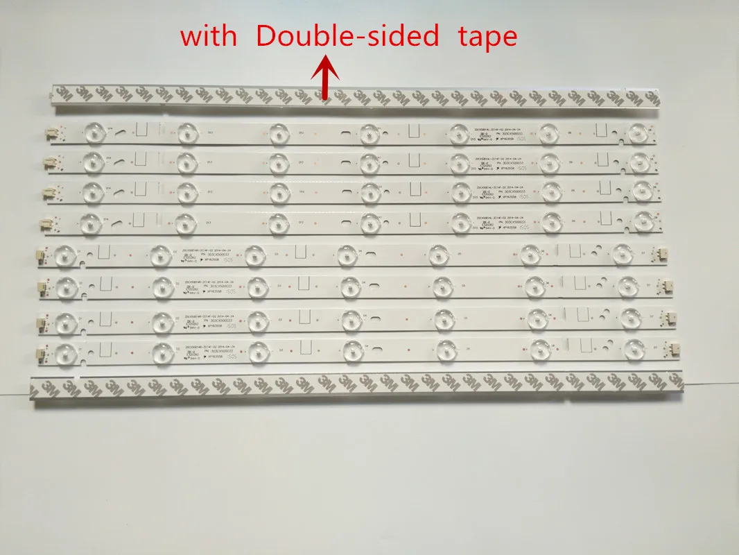 Novas Tiras de Led para tv Jvc 50. Kit de Fitas de Led para tv lt 50n640sd Cx500dledm 303cx500035 303cx500036 Zdcx50d14l Zc14a Zdcx50d14r Zc14a. Cabos de computador e conectores - Imagem 4