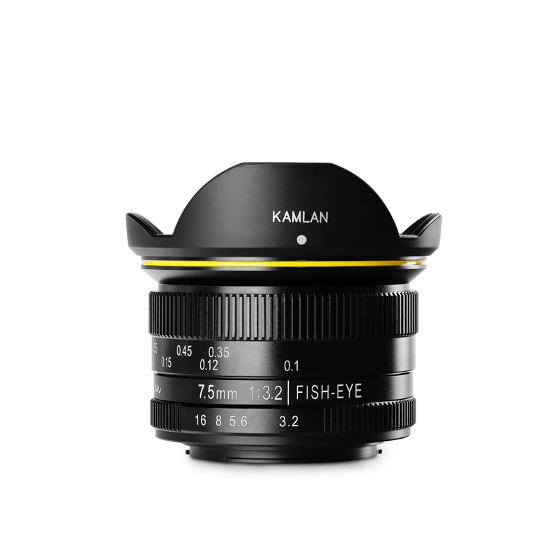 Новый Kamlan 7 5 мм F3.2 APS C широкоугольный фиксированный фокус чистый ручной объектив