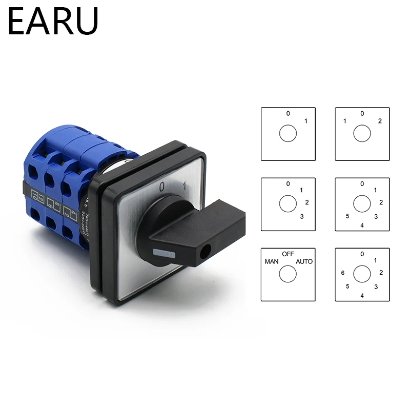 LW26 20 Electric 2/3/4/6/7 позиционный серебряный контакт 20A 660V 3 полюсный контроль