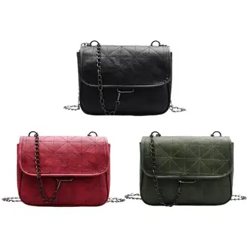 

Korean Crossbody Sling Bag Hot Selling Comfortable Simplicity Soft Retro Women Solid Casual Purse Leather Shoulder Handbag