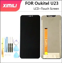 6.18 polegada Para Oukitel U23 Tela LCD Display + Touch Screen Digitador Assembléia Peças de Reposição Para Oukitel U23 LCD + Ferramentas Gratuitas + 3m