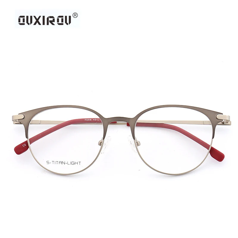 

Handmade Eyeglasses Man Woman Retro Patchwork Cat Eye Optical Glasses Frame Vintage Steel Sheet Student Eyewear Top Quality 7056