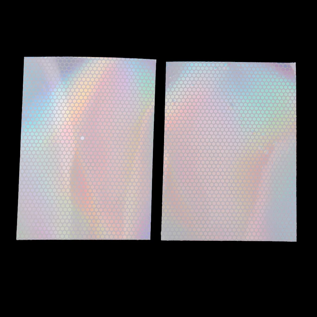 4Pcs Fishing Lure Tape Fish Outer Scale Holographic DIY Decorative Tape Reflective Prism Tapes for DIY Tackle Craft