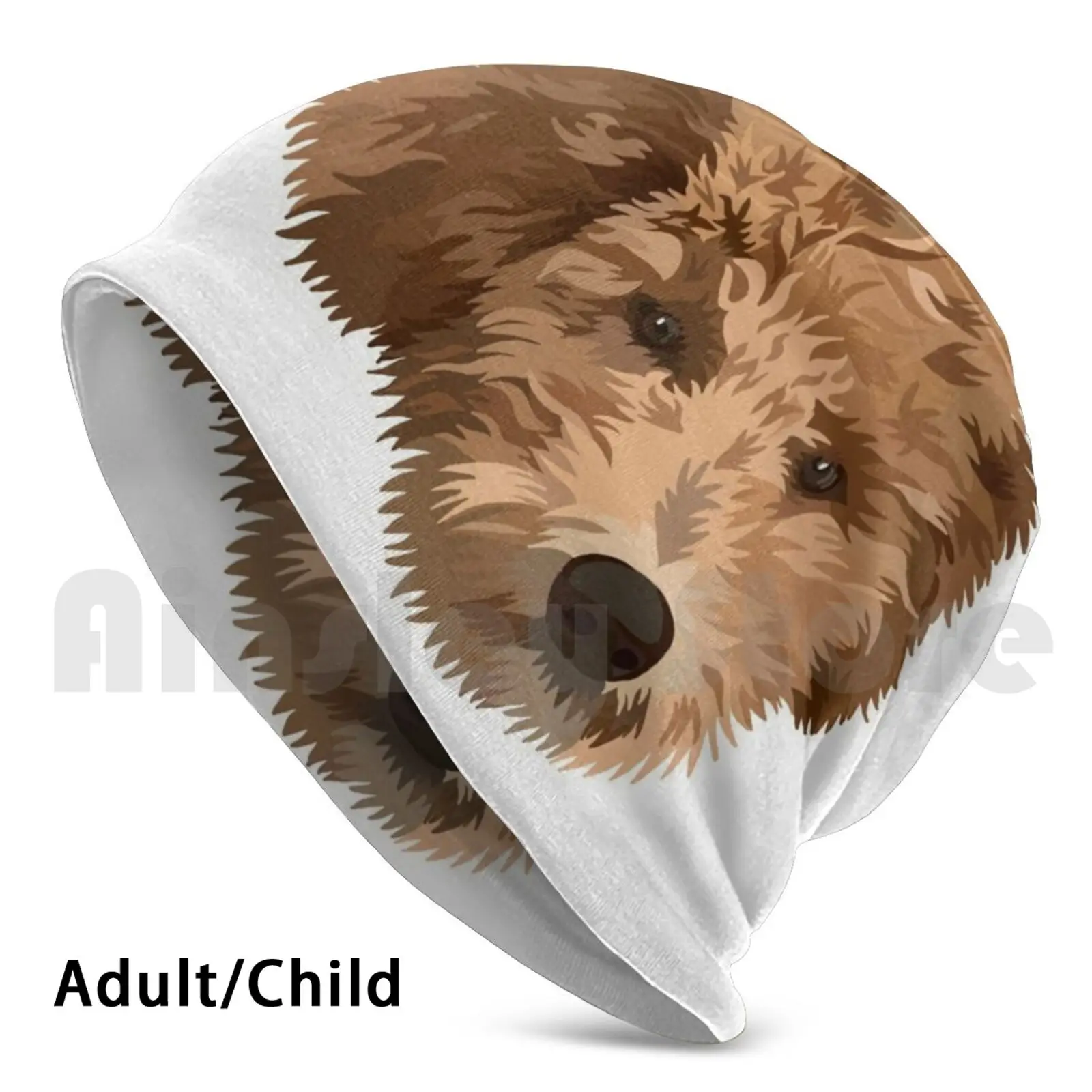 Векторная шапочка для щенка удобная золотая девушка золотой пудель черная