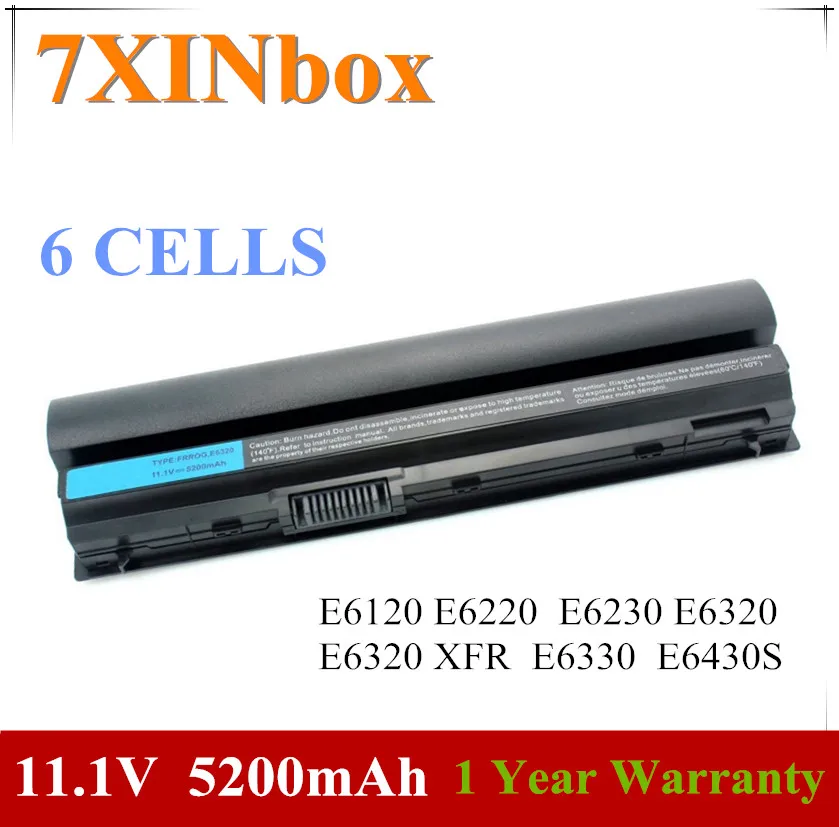 7XINbox 11,1 V 0F7W7V 11HYV 7FF1K 7M0N5 823F9 3W2YX ноутбук Батарея для DELL Latitude E6120 E6220 E6230 E6320 XFR E6330 E6430S