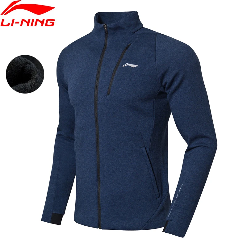 

Li-Ning Men Training Series Sweater WARM SHELL Comfortable Regular Fit Cotton Polyester LiNing Sports Hoodie AWDN865 MWW1450