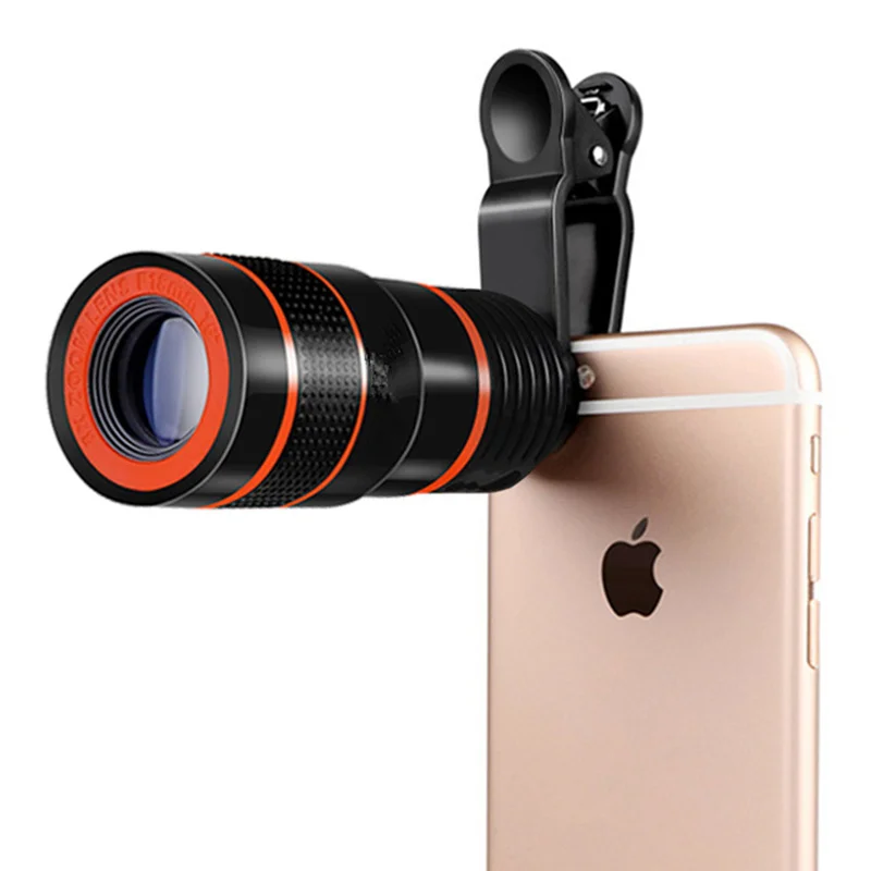 

8x Zoom Optical Phone Telescope Mobile Telephoto Camera Lens and Clip for IPhone 8 7 Samsung Xiaomi Redmi Note 5 Pro Smartphone