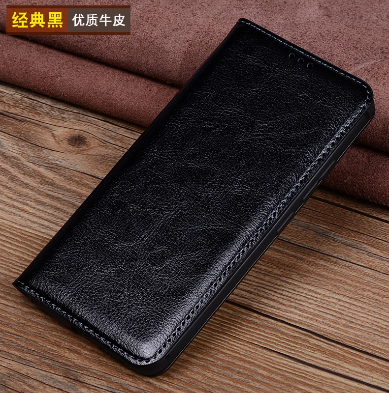 Business Retro vintage crazy horse genuine leather cover phone cases for Samsung Galaxy A50/Samsung Galaxy A40 phone bag capa