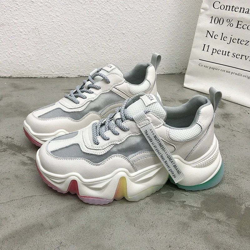 thick soled walking shoes