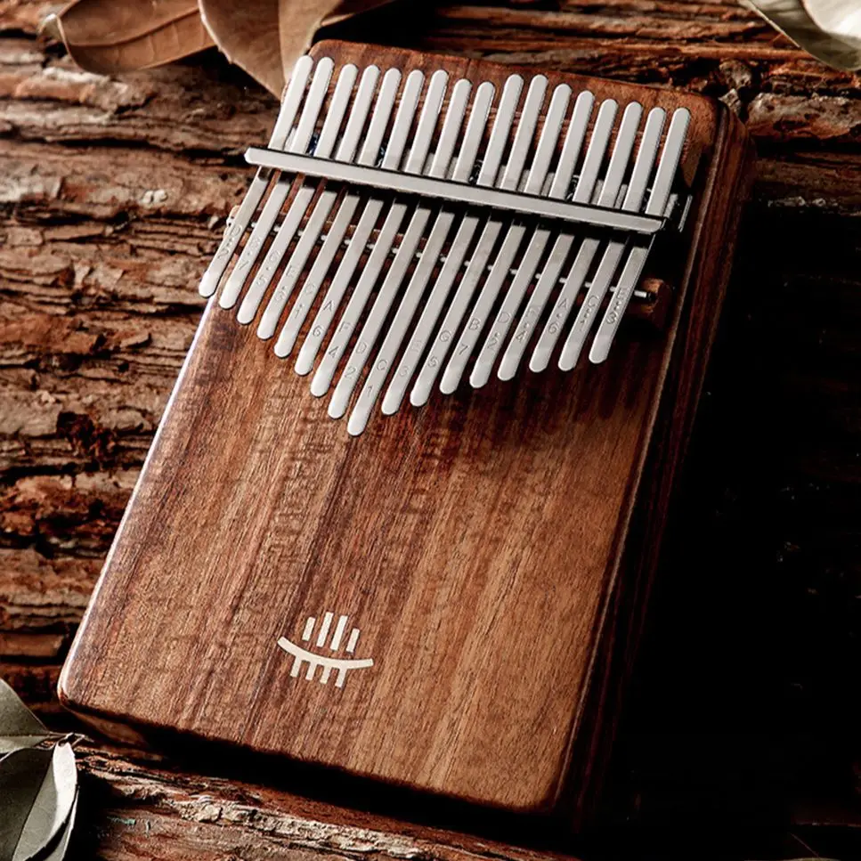 Musical Instrument 21/17 Key Kalimba Acacia Walnut Curly Figure Keyboard Thumb Piano Kalimba Musical Instruments With Accessories