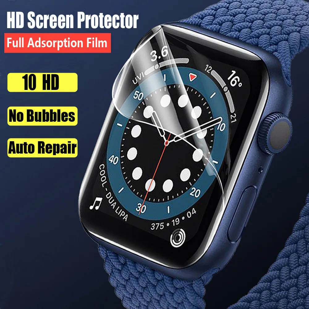 HD-пленка для Apple Watch защита экрана 45 мм 41 40 44 iWatch 38 42 аксессуары apple watch серии 7 6 5 4 3 Se |