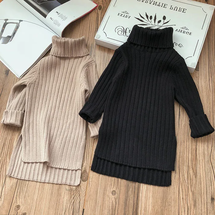 

Autumn Winter Item Girl Long Top Two Colors Sweater