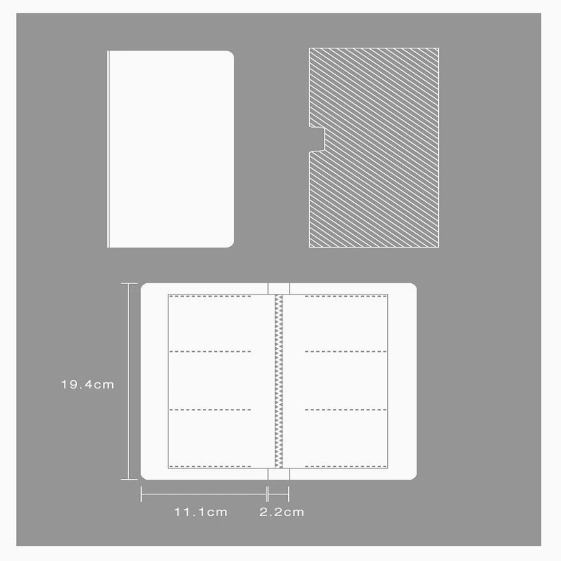 Makeasy ID Card Album Member Card Book 120 Pockets Name Organizer Pockets PP Leaf Candy Color Cover Book For Business