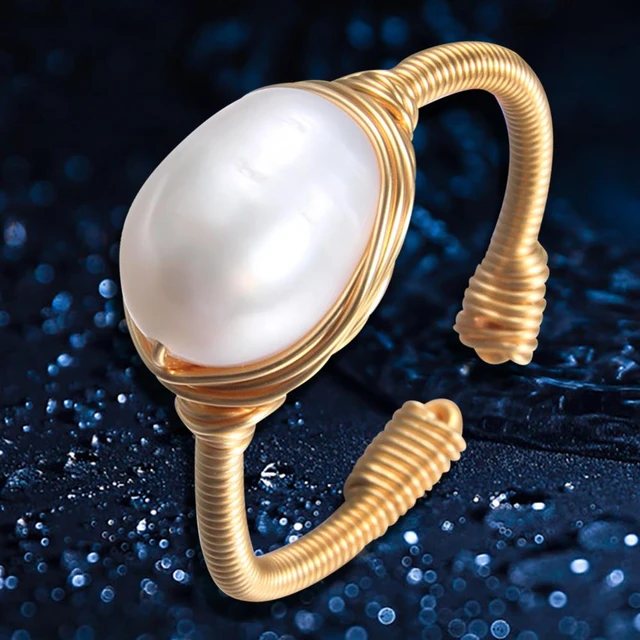 Buy Pearl Ring for Women Online from India's Luxury Jewellery Designers 2024