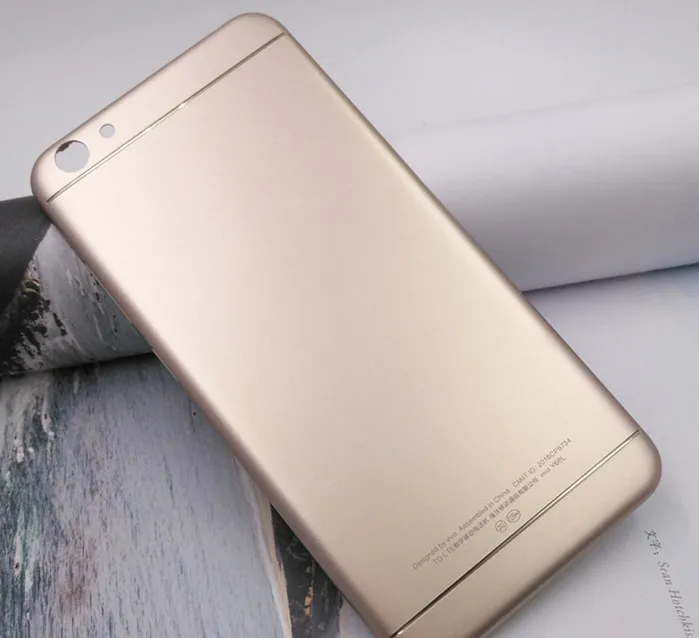 Высококачественная задняя крышка для Vivo Y66, задняя крышка для Vivo Y66, задняя крышка для Vivo Y66 - Цвет: gold