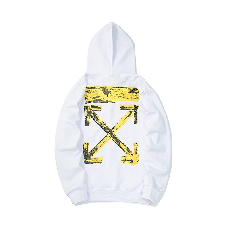 Бронзовая стрела 19FW Off-White OW мужские/женские модели влюбленных осень зима хлопок мода уличная куртка с капюшоном Толстовка