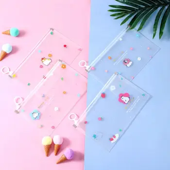 

Portable Face Mask Storage Case Translucent Cartoon Waterproof Lovely Frosted Zipper Mask Storage Box Hygienic Reused Organizer