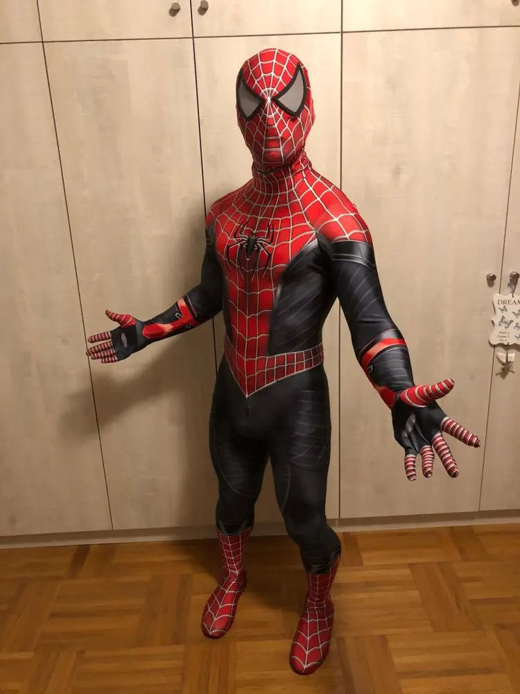 Adults Kids Superhero Man Cosplay Costume Far From Home Raimi Hybrid Suit Zentai Bodysuit | Тематическая одежда и униформа