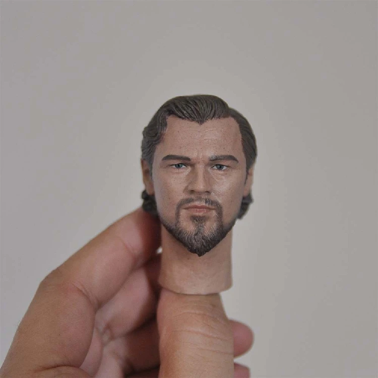 

1/6 Scale Western Cowboy Leonardo DiCaprio Head with Beard for 12''Figures Bodies DIY