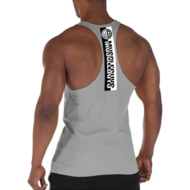 

Brand Mesh Gyms Solid Cotton Muscle Undershirt Clothing Bodybuilding Tank Tops Men Shirt Fitness Vest Singlet Sleeveless Shirt