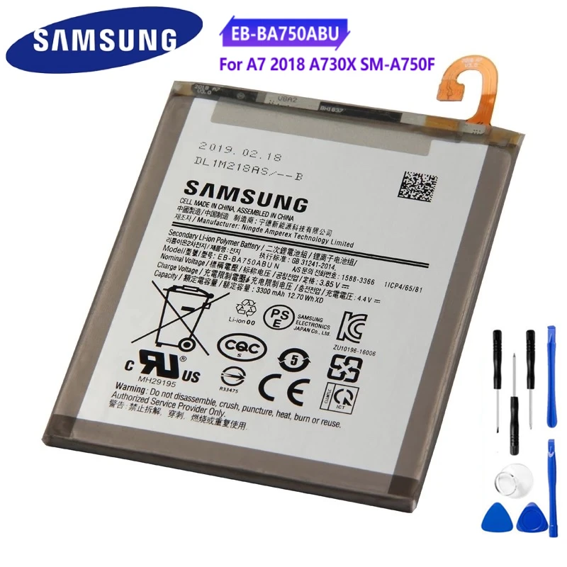 Samsung Orginal Ebba750abu 3400mah Battery For Samsung Galaxy A7 2018