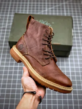 

2020 Design New Trend Popular Brand Martin Boots for Men Genuine Leather Fashion Doc Shoes Keep Warm Flat Outdoor Walking Botas