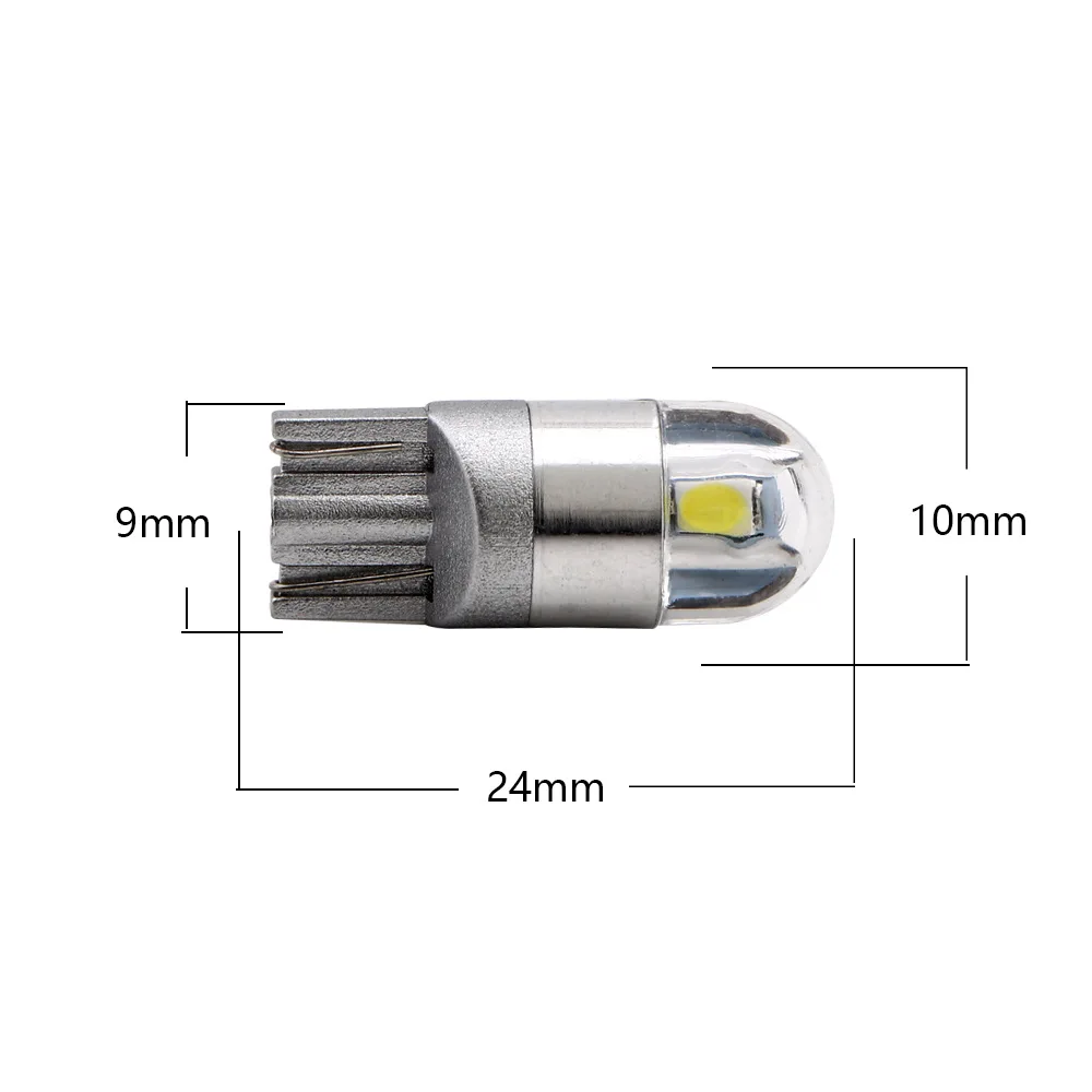 100 шт./лот T10 W5W 194 LED Автомобильная Лампа 3030 2SMD Парктроник Стайлинг автомобиля