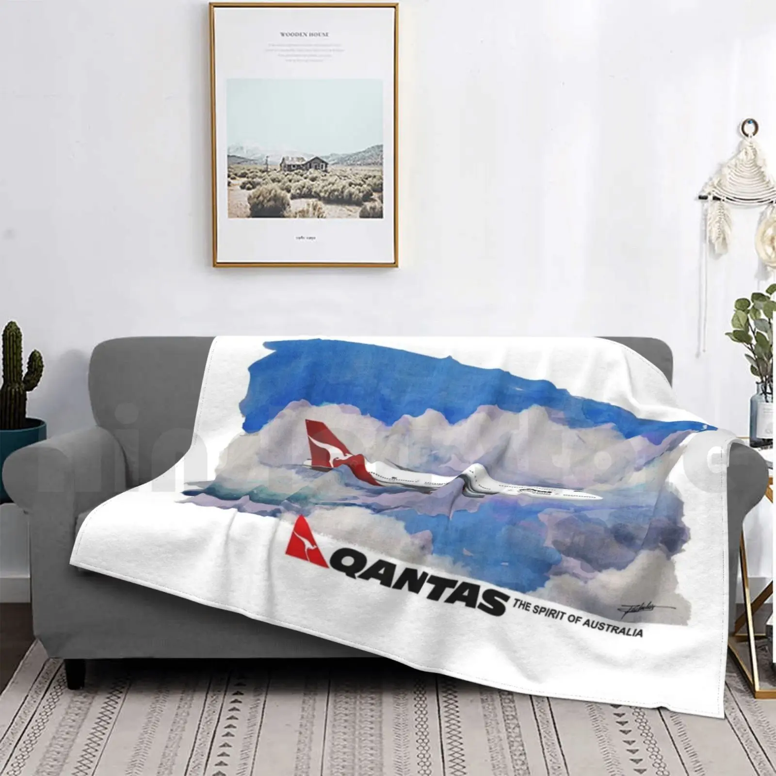 Qantas Jet Blanket Fashion Custom Qantas Quantas Spirit Of Australia