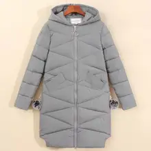 Новая стильная пуховая хлопковая стеганая одежда для женщин из Южной Кореи Dongdaemun зимнее приталенное Женское зимнее пальто с капюшоном