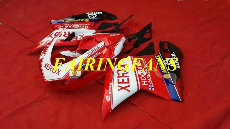 Инъекции Обтекатели на кузов для поездок на мотоцикле DUCATI 848 1098 1198 08 09, 10, 11, 12, поездок на мотоцикле ducati 1098 1198 2008 2012 белые, красные обтекатели комплект+ подарки DC26