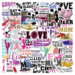 10/30/50PCS English slogan cheerleaders Stickers Phone Laptop Snowboard Luggage Fridge DIY Decal Kid Toy Cool Sticker