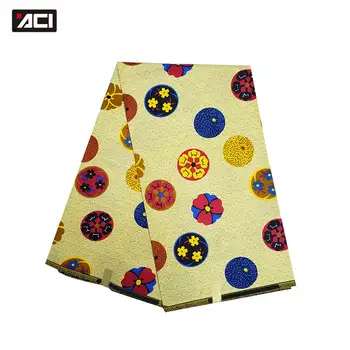 

ACI African Java Wax Prints Fabric Ankara Veritable Wax Tissu Africain 6 Yards Polyester Nigeria Batik African Wax Prints Fabric