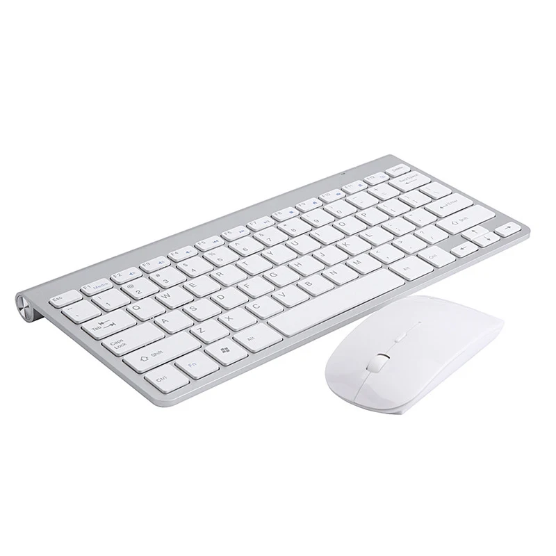 2.4Ghz Ultra Thin Wireless Keyboard and Mouse Combo with USB Receiver Mouse Keyboard Set for Apple PC(Silver)|Keyboard Mouse Combos| – AliExpress
