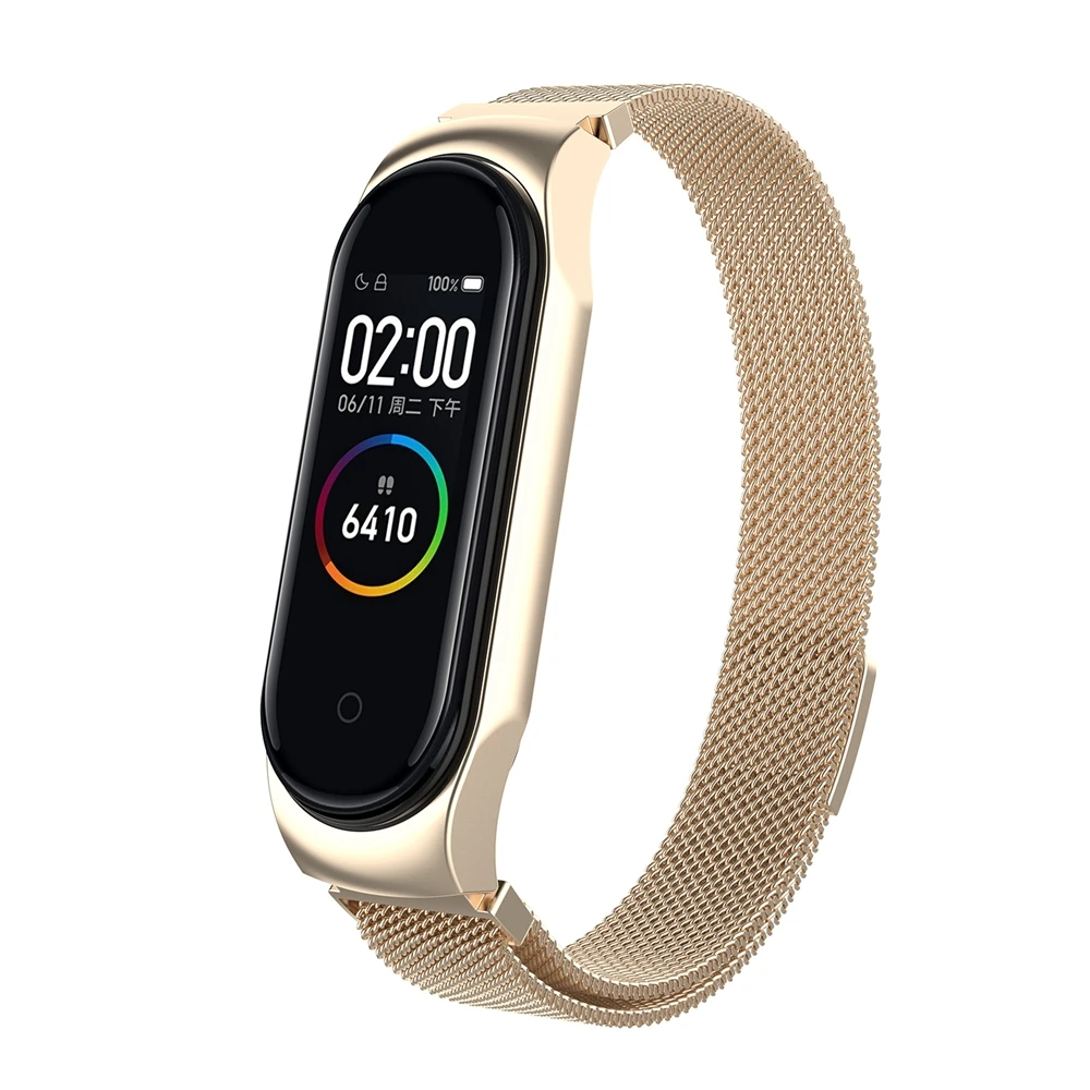 Hangrui металлический ремешок для Xiaomi mi Band 4 3 браслет для mi band 4 NFC умный Браслет сменный ремешок на запястье для mi band 3