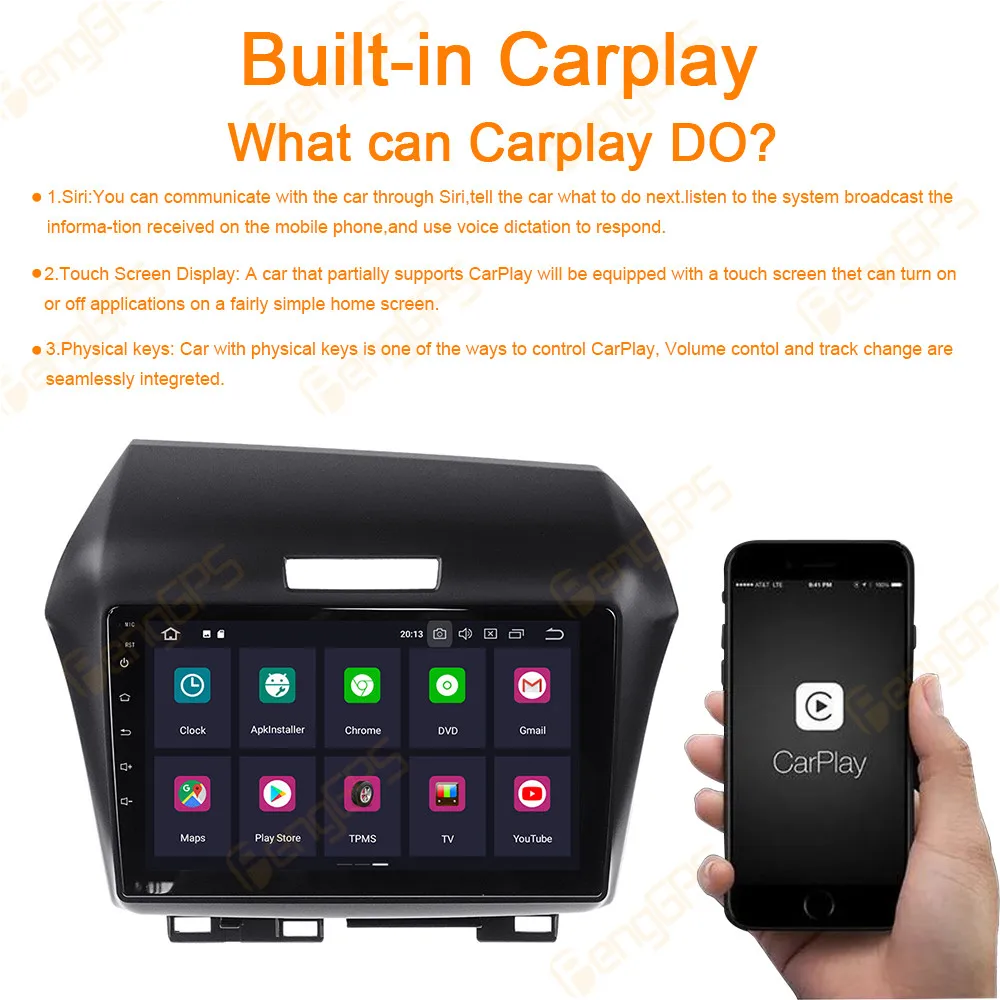 Android 10,0 px5 DSP Carplay Автомобильный мультимедийный ips экран без dvd-плеера радио для Honda Jade 2013- gps Навигация Аудио 1 din