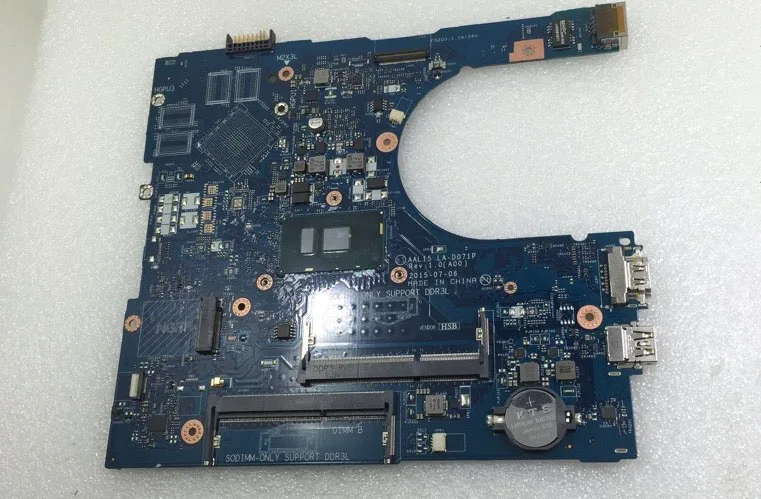 Материнская плата для ноутбука AAL15 LA-D071P для DELL Inspiron 15 5559 5459 5759 I3-6100U i3 6100u Процессор материнская плата для ноутбука CN-088XCN 088XCN
