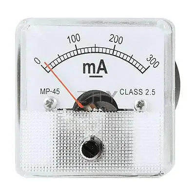 

Analog Current Panel Meter DC 300 Milliampere Ammeter