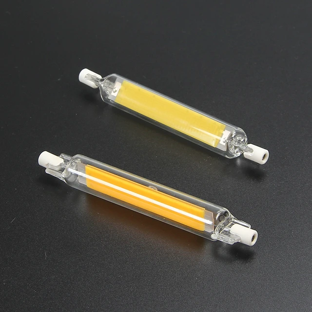 Bright Glass Tube R7S COB LED Bulb 78MM 15W 118MM 20W 30W R7S Corn