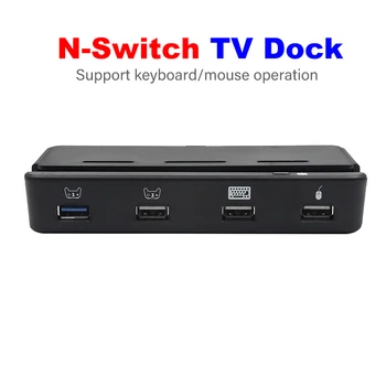 

2020 NEW TV Dock HDMI Converter Base for Nintend Switch Console Support Keyboard Mouse USB 3.0 USB2.0 Hub for NS Switch Stand