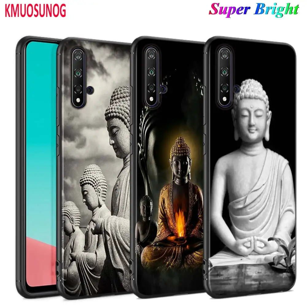 Черный чехол gautama buddha для Huawei Nova 5T 3i P Smart Z Plus 2019 P40 P30 P20 Pro P10 P9 Lite телефона | Мобильные
