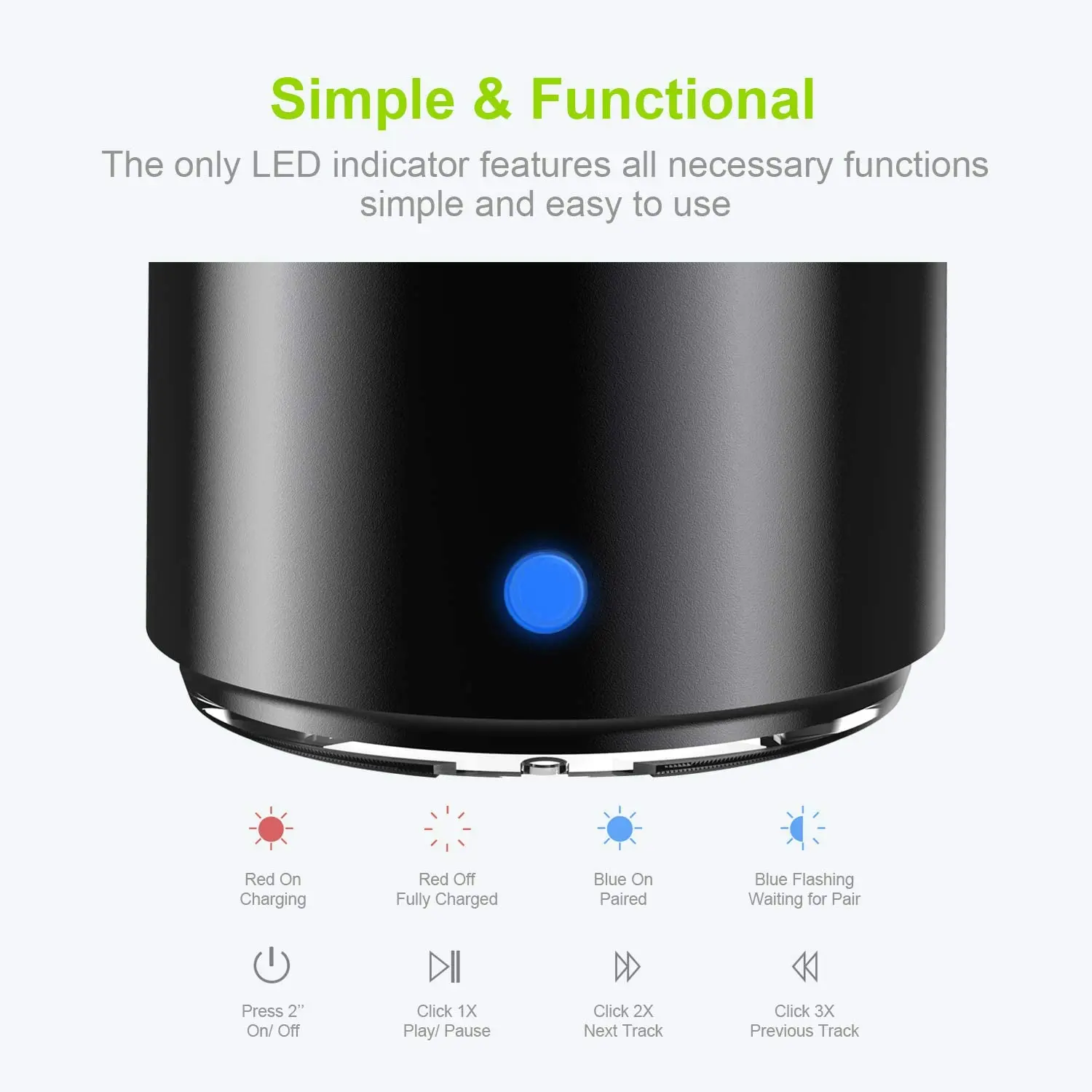 EWA A106 Pro Mini Portable Wireless Bluetooth 5.0 Speaker Bass Radiator IPX7 Waterproof Metal Speakers Travel Case Mini Bluetooth Speaker Portable Speaker Bluetooth Speaker Mini Sound Box Bass Speaker Audio Speaker Tweeter Speaker